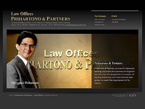 website  prihartono & partners law offices website