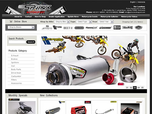 website  sphinx motorsport v.2.0
