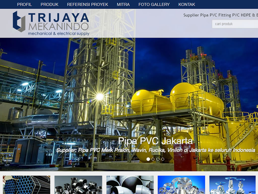 website  trijaya mekanindo - supplier pipa & fitting pvc
